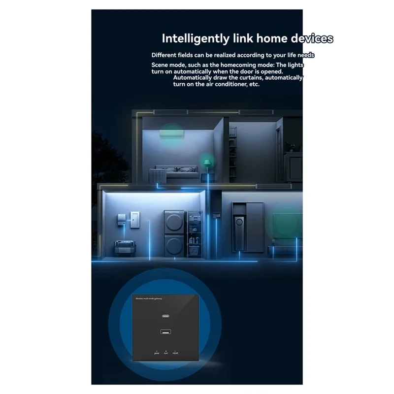 Многорежимный настенный концентратор ABAC-Tuya Zigbee для умного дома, моста Wi-Fi, Bluetooth Mesh, пульт дистанционного управления Smart Life работает
Многорежимный настенный концентратор ABAC-Tuya Zigbee для умного дома, моста Wi-Fi, Bluetooth Mesh, пульт дистанционного управления Smart Life работает
