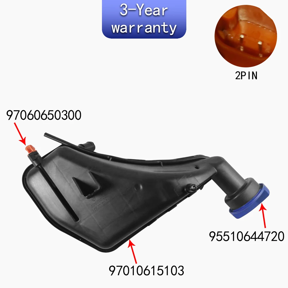 Expansion kettle For Porsche panamera 2010-2016 cayenne 2003-2006 97010615103 95510644720 97060650300
Expansion kettle For Porsche panamera 2010-2016 cayenne 2003-2006 97010615103 95510644720 97060650300