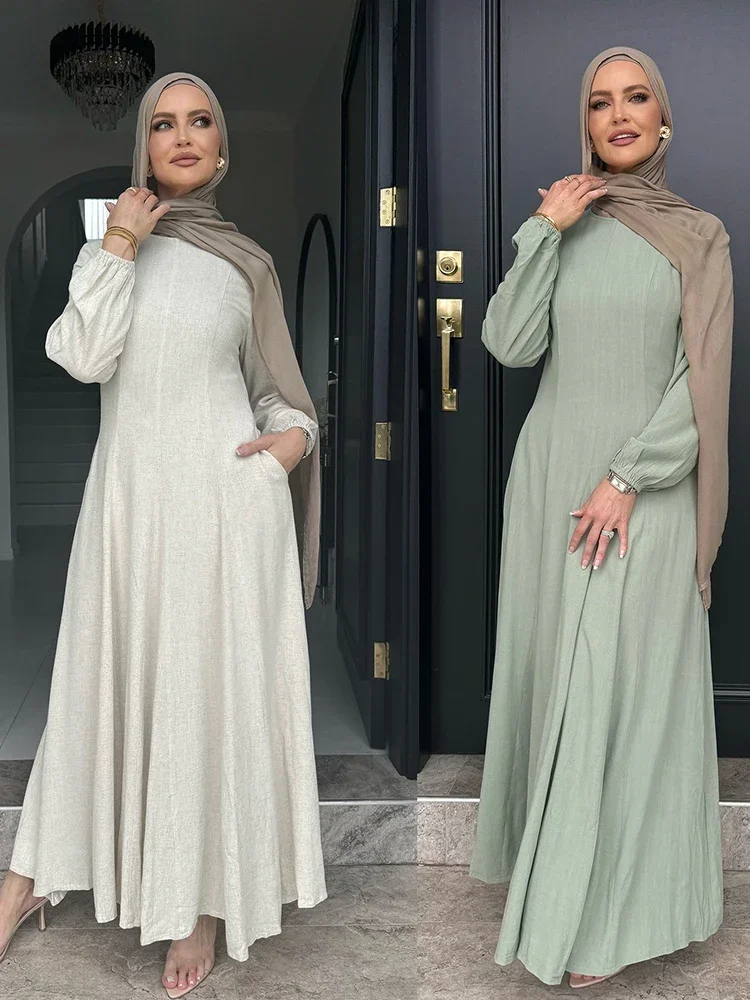Muslim Abaya Women Dresses Solid Slim Jalabiya Eid 2025 Ramadan Morocco Islam Vestidos Largos Arab Long Robe Dubai Abayas Kaftan
Muslim Abaya Women Dresses Solid Slim Jalabiya Eid 2025 Ramadan Morocco Islam Vestidos Largos Arab Long Robe Dubai Abayas Kaftan