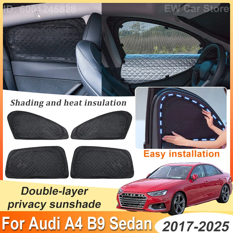 Protect Privacy Window Visor For Audi A4 B9 Accessories Sedan 2017~2025 Car Double Layer Mesh Sunshades Camping Sun Shades Parts
Protect Privacy Window Visor For Audi A4 B9 Accessories Sedan 2017~2025 Car Double Layer Mesh Sunshades Camping Sun Shades Parts