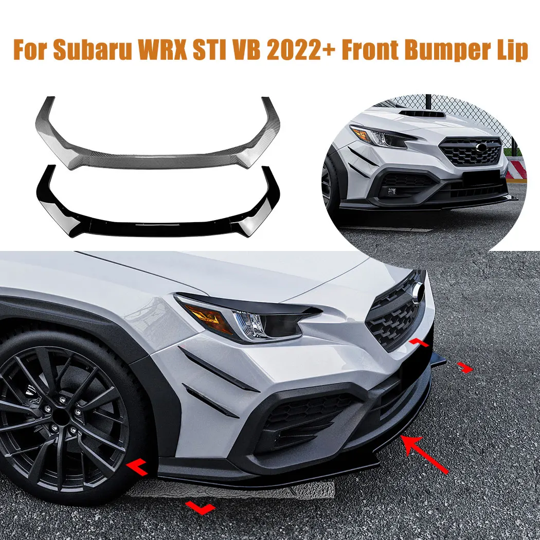 Car Front Bumper Spoiler Splitter Front Lower Lip Diffuser For Subaru WRX STI VB 2022+ Body Kits Guard Cover Exterior Modified
Car Front Bumper Spoiler Splitter Front Lower Lip Diffuser For Subaru WRX STI VB 2022+ Body Kits Guard Cover Exterior Modified