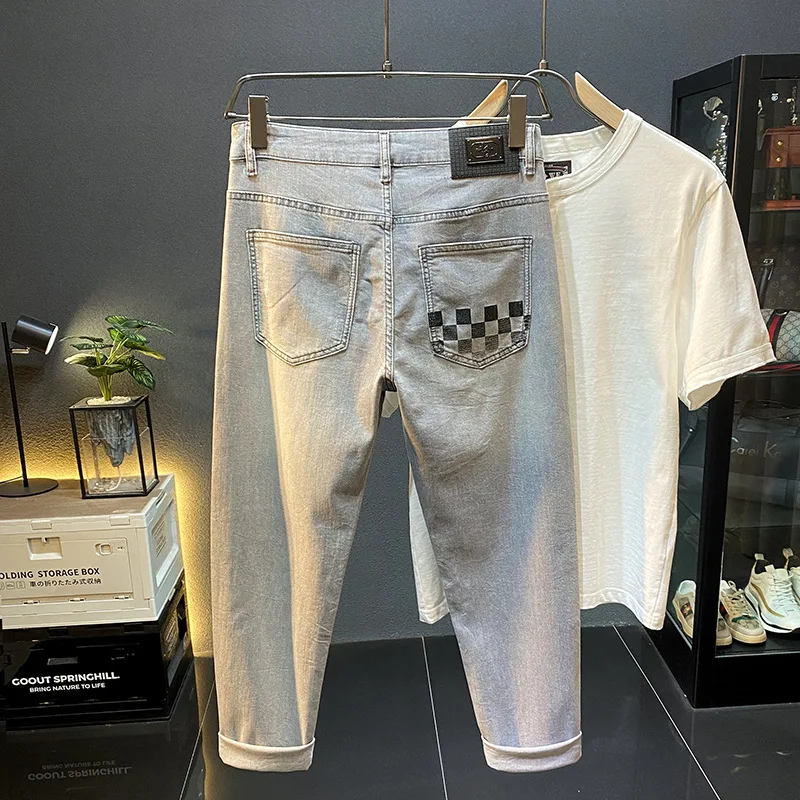 2025 New Fashion Gray Jeans for Men Slim Fit Stretch Casual Soft Trendy Brand Stylish Long Pants
2025 New Fashion Gray Jeans for Men Slim Fit Stretch Casual Soft Trendy Brand Stylish Long Pants
