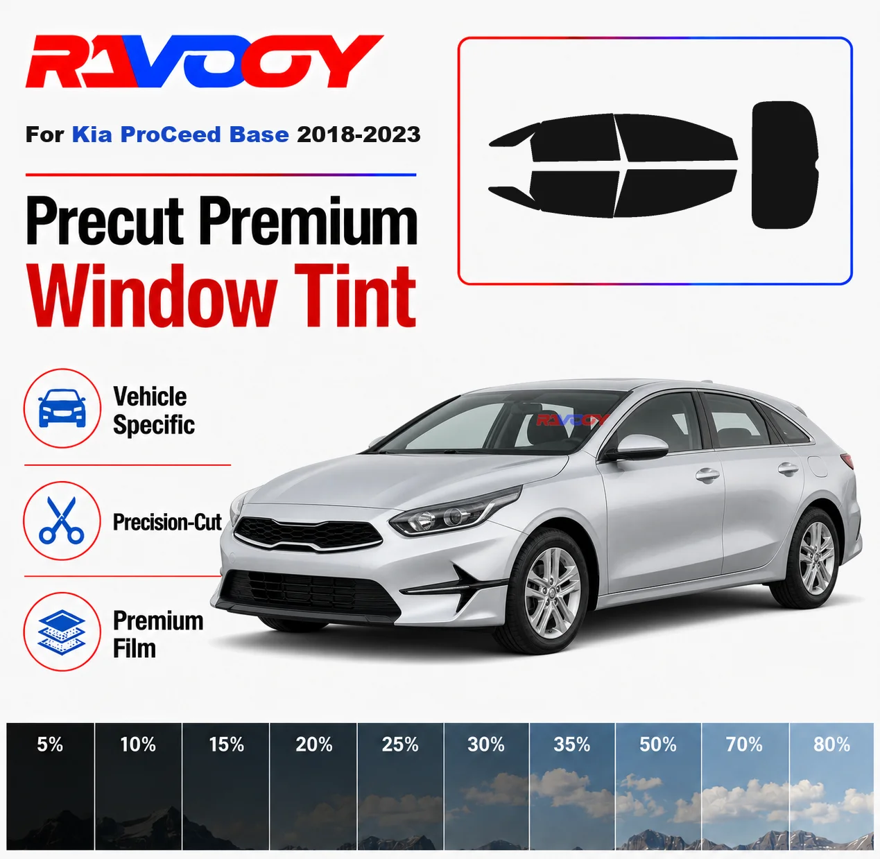 Premium Precut Window Tint Kit Front Rear Windows Rear Windshield For Kia ProCeed Base 2018-2023 Complete Set Nano Ceramic Film
Premium Precut Window Tint Kit Front Rear Windows Rear Windshield For Kia ProCeed Base 2018-2023 Complete Set Nano Ceramic Film