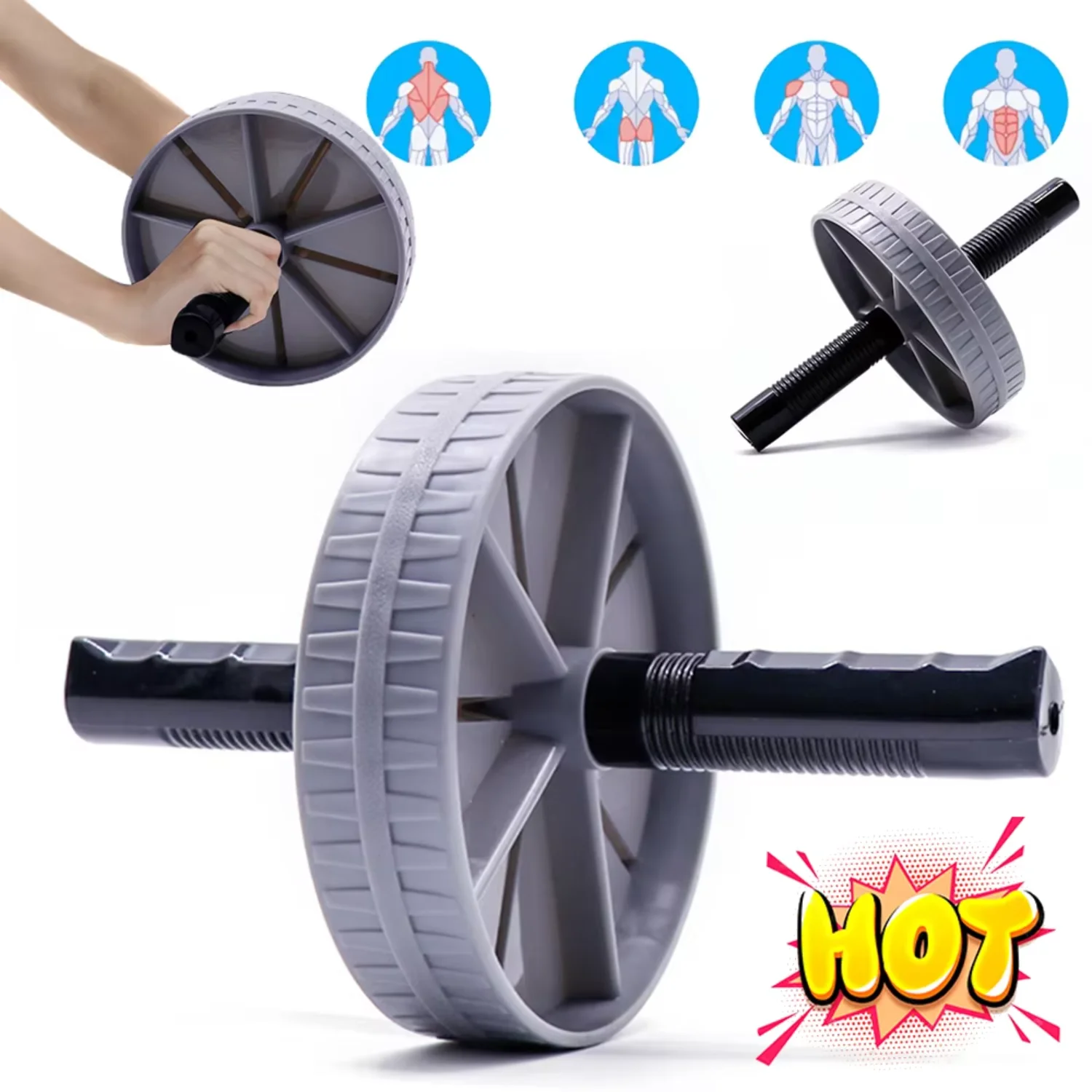 Abdominal Wheel Strong Load Bearing Non-slip Abdominal Roller No Noise Strengthen Muscle Exercise Equipment Fitness Training
Abdominal Wheel Strong Load Bearing Non-slip Abdominal Roller No Noise Strengthen Muscle Exercise Equipment Fitness Training