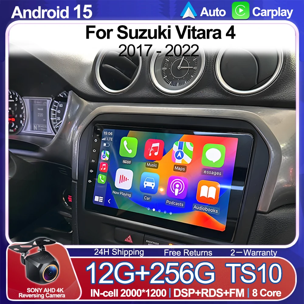 Android 15 For Suzuki Vitara 4 2017 - 2022 Multimidia Video DSP GPS Navigaion Car Radio Multimedia Video 2K QLED WIFI 5G RDS DSP
Android 15 For Suzuki Vitara 4 2017 - 2022 Multimidia Video DSP GPS Navigaion Car Radio Multimedia Video 2K QLED WIFI 5G RDS DSP