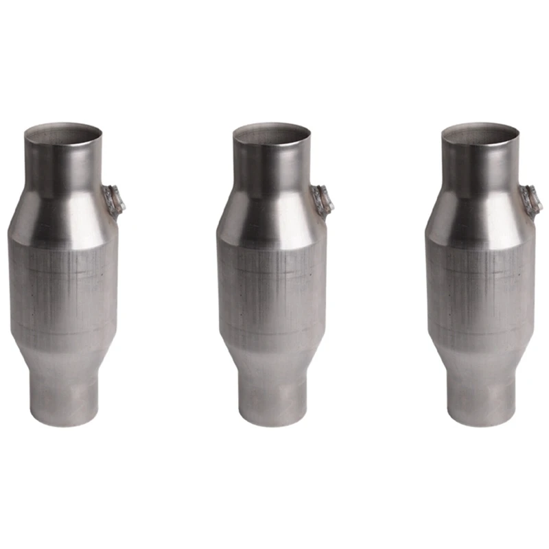 3Pcs 2.5Inch Spun Universal Catalytic Converter Stainless Steel 425250 Exhaust Catalytic Converter
3Pcs 2.5Inch Spun Universal Catalytic Converter Stainless Steel 425250 Exhaust Catalytic Converter