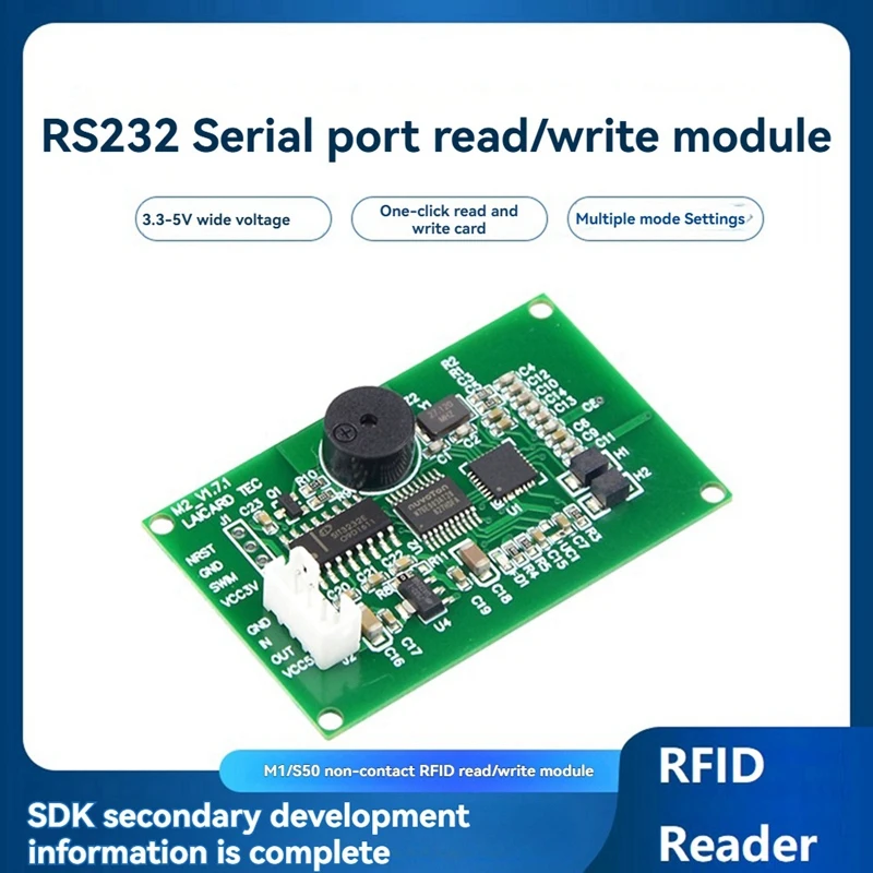 Hot-RFID Reader Writer Module 13.56Mhz IC Card Reader S50 Card Reader ISO14443A RS232 Support Window Linux System
Hot-RFID Reader Writer Module 13.56Mhz IC Card Reader S50 Card Reader ISO14443A RS232 Support Window Linux System
