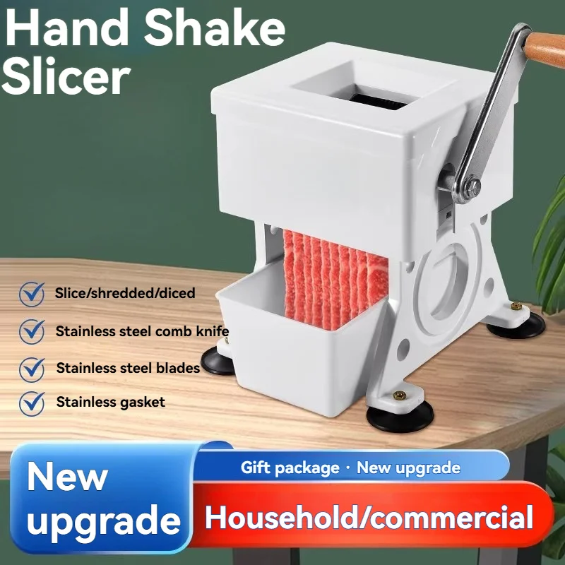 Manual Meat Slicer for Household/Commercial use Small Shreds Diced Fresh Slices Fatty Beef and Mutton Hot Pot
Manual Meat Slicer for Household/Commercial use Small Shreds Diced Fresh Slices Fatty Beef and Mutton Hot Pot