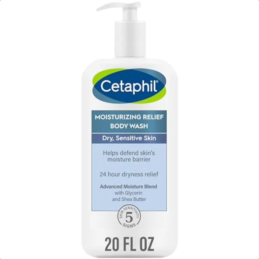 Cetaphil Body Wash Moisturizing Relief Body Wash for Sensitive Skin Creamy Rich Formula Gently Cleanses and Gives 24 Hour Relie
Cetaphil Body Wash Moisturizing Relief Body Wash for Sensitive Skin Creamy Rich Formula Gently Cleanses and Gives 24 Hour Relie