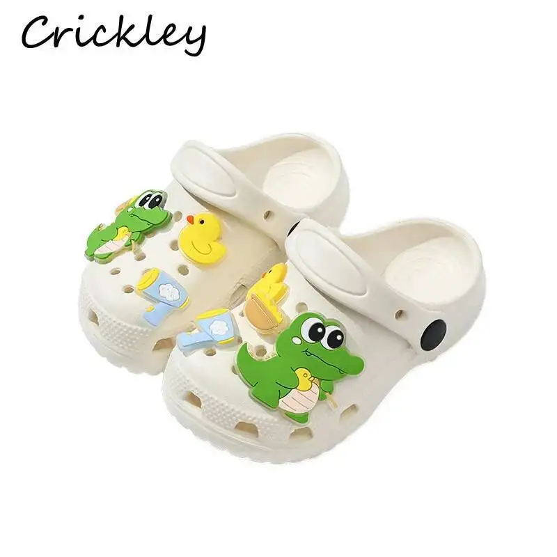 Cartoon Crocodile Kids Slippers Summer EVA Waterproof Beach Clogs Shoes For Children Soft Bottom Baby Boys Girls Slippers
Cartoon Crocodile Kids Slippers Summer EVA Waterproof Beach Clogs Shoes For Children Soft Bottom Baby Boys Girls Slippers