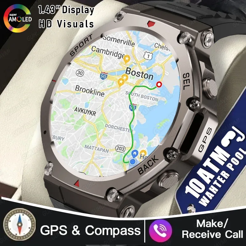 2025 New For Huawei Military SmartWatch 10ATM Waterproof GPS 6-Satellites Positioning Compass 1.43"AMOLED BT call Sport Bracelet
2025 New For Huawei Military SmartWatch 10ATM Waterproof GPS 6-Satellites Positioning Compass 1.43"AMOLED BT call Sport Bracelet