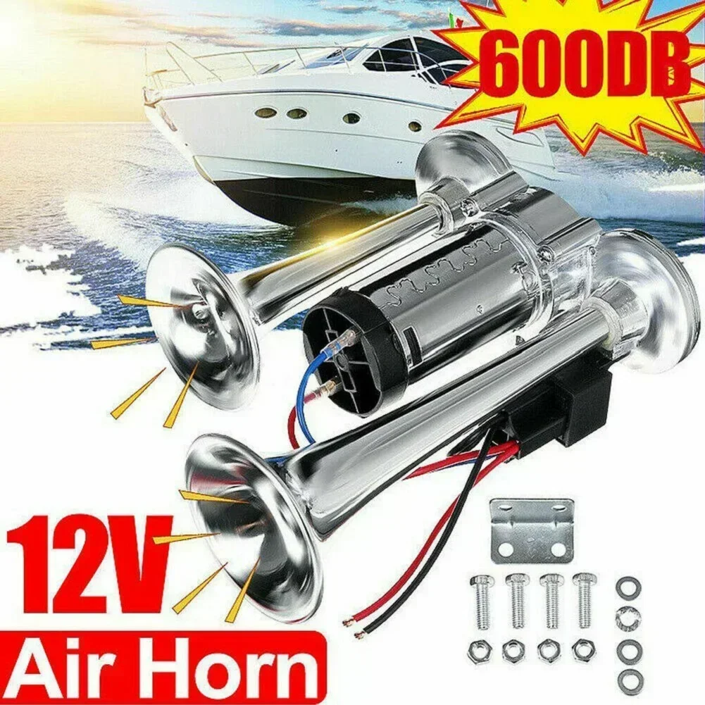 Car 12V Air Horn Kit 130dB Dual Tube Whistle for Trucks Boats Motorcycles Enhanced Sound Quality Durable Zinc Alloy Construction
Car 12V Air Horn Kit 130dB Dual Tube Whistle for Trucks Boats Motorcycles Enhanced Sound Quality Durable Zinc Alloy Construction