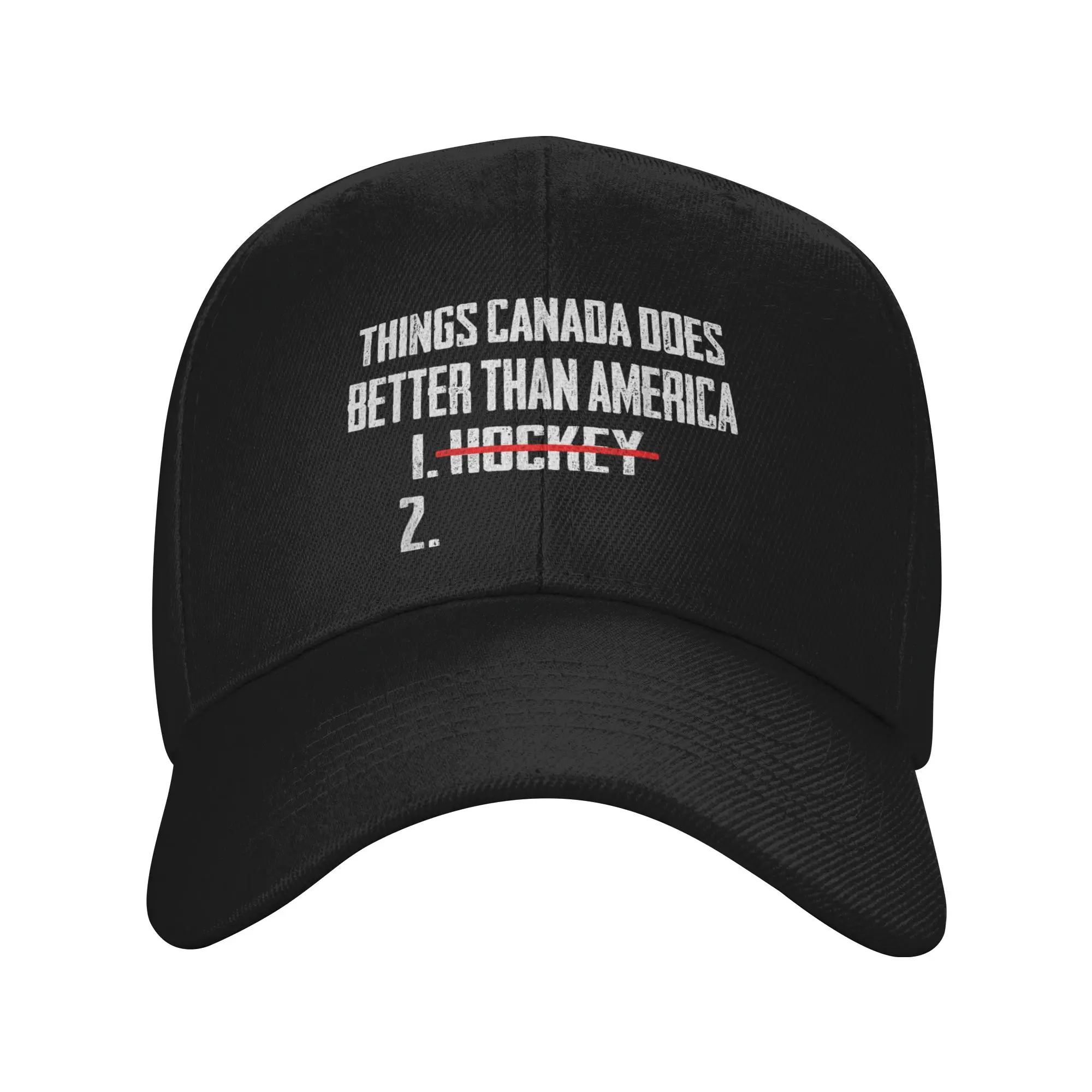Things Canada Does Better Than America 1 Hockey 2 Funny Baseball Cap Summer Men Design Hip Hop Hats Casual Outdoor Baseball Caps
Things Canada Does Better Than America 1 Hockey 2 Funny Baseball Cap Summer Men Design Hip Hop Hats Casual Outdoor Baseball Caps