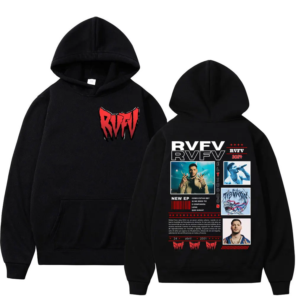 Rapper RVFV Eltiburón Tour 2025 Hoodie Men's Clothing Harajuku Hip Hop Pullovers Fashion Casual Long Sleeve Hooded Sweatshirts
Rapper RVFV Eltiburón Tour 2025 Hoodie Men's Clothing Harajuku Hip Hop Pullovers Fashion Casual Long Sleeve Hooded Sweatshirts