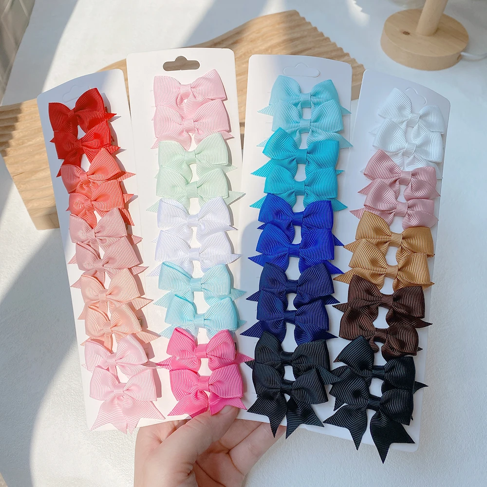 10-piece set/Children's hair clips, solid color bow hair accessories, handmade ribbon bow small hair clips, mini hairpins, h
10-piece set/Children's hair clips, solid color bow hair accessories, handmade ribbon bow small hair clips, mini hairpins, h