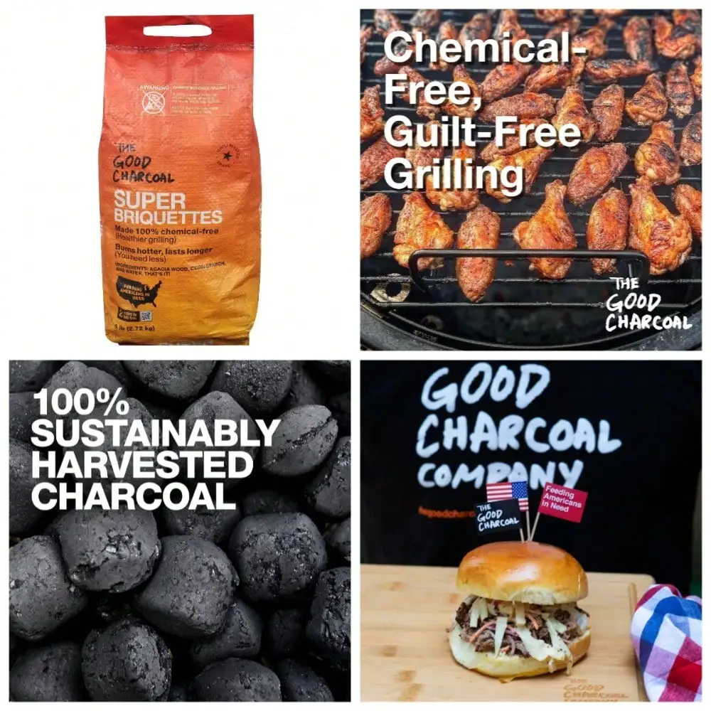 Grilling Charcoal Briquettes No Fillers Chemical Free 6LB
Grilling Charcoal Briquettes No Fillers Chemical Free 6LB