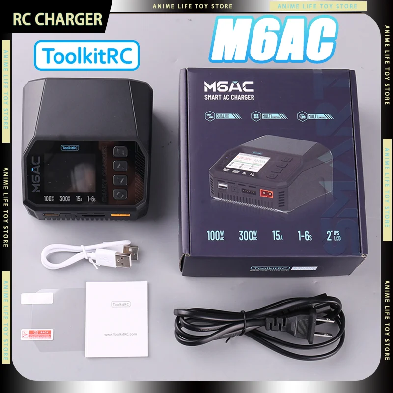 ToolkitRC M6AC AC 100W,DC 300W 15A Max 1-6S RC Smart Balance Battery Charger Multi-Protection For Rc Drone DIY Tools Adults Gift
ToolkitRC M6AC AC 100W,DC 300W 15A Max 1-6S RC Smart Balance Battery Charger Multi-Protection For Rc Drone DIY Tools Adults Gift