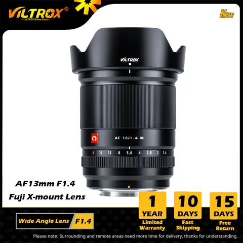 เลนส์ VILTROX 13 มม. F1.4 สำหรับกล้อง Sony Nikon Fujifilm เลนส์ออโต้โฟกัส มุมกว้างพิเศษ รูรับแสงกว้าง เลนส์ APS-C สำหรับกล้องฟูจิ