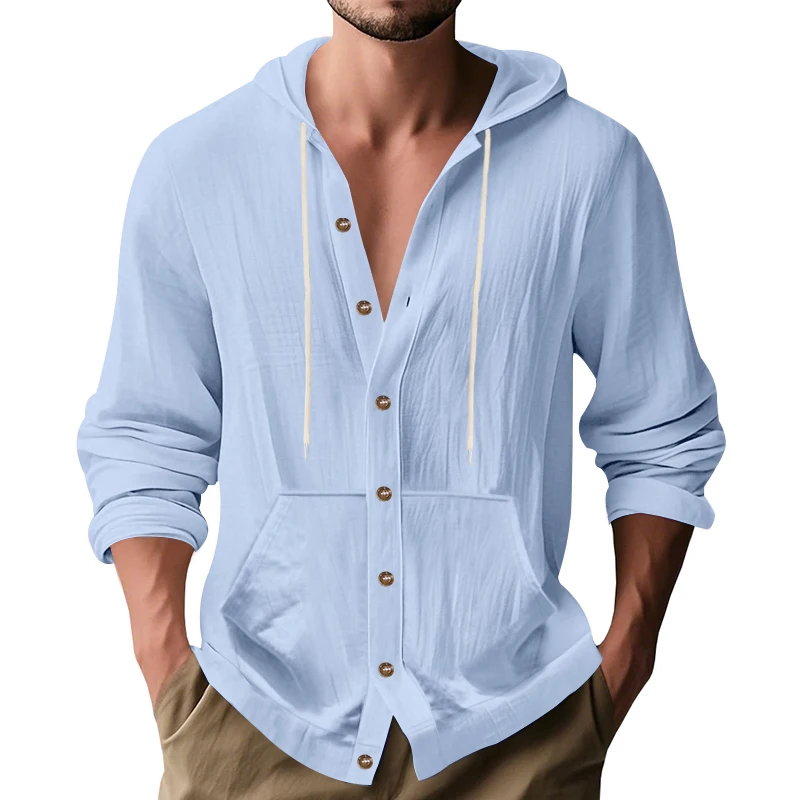 Men's Hoodie linen vintage spring and autumn shirt Casual loose long sleeved clothes High quality trendy men's clothing
Men's Hoodie linen vintage spring and autumn shirt Casual loose long sleeved clothes High quality trendy men's clothing