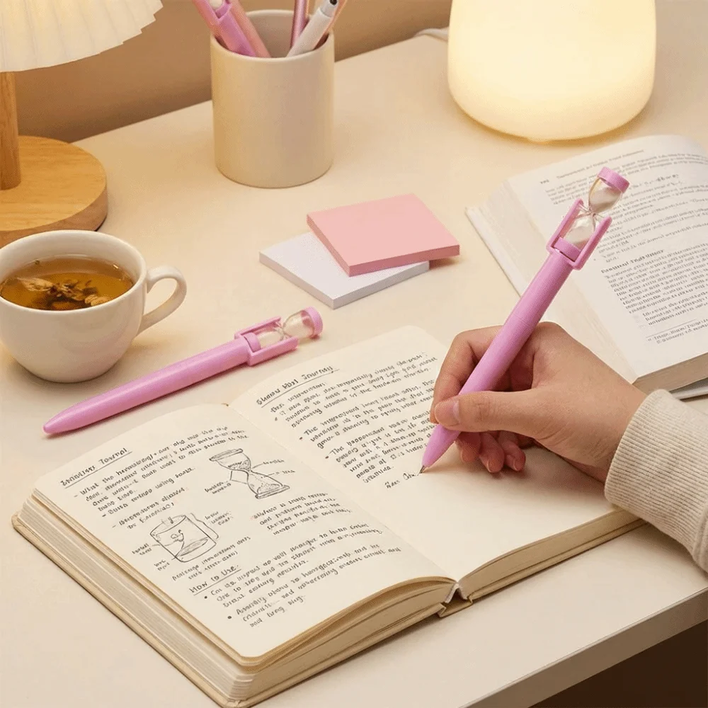 Black Ink Hourglass Ballpoint Pen Plastic Material Twist Mechanism Sand Timer Pen Quicksand Mechanism Buttery Smooth Writing
Black Ink Hourglass Ballpoint Pen Plastic Material Twist Mechanism Sand Timer Pen Quicksand Mechanism Buttery Smooth Writing