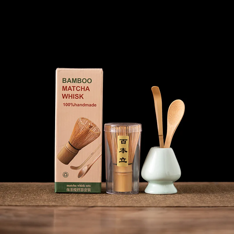 4PCS Household Matcha Tool Set Bamboo Whisk Frother Stirring Brush Whisk Holder Classic Song Dynasty Diancha Supplies
4PCS Household Matcha Tool Set Bamboo Whisk Frother Stirring Brush Whisk Holder Classic Song Dynasty Diancha Supplies