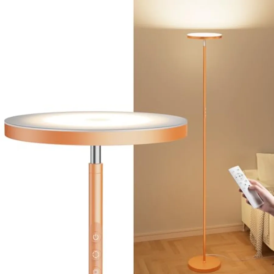 Torchiere Floor Lamps, Super Bright Floor Lamps, Dimmable 2700K-6500K LED Sky Standing Lamp, Tall Lamp with Remote and Touch Co
Torchiere Floor Lamps, Super Bright Floor Lamps, Dimmable 2700K-6500K LED Sky Standing Lamp, Tall Lamp with Remote and Touch Co
