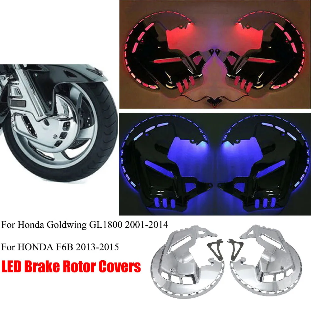 NewFor Honda GL1800 Goldwing2001-2014 F6B1 Pair Motorcycle Front Brake Rotor Covers LED Ring Of Fire Moto Brake Cover Light case
NewFor Honda GL1800 Goldwing2001-2014 F6B1 Pair Motorcycle Front Brake Rotor Covers LED Ring Of Fire Moto Brake Cover Light case