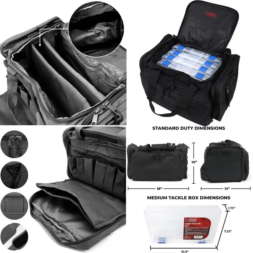 Heavy-Duty Fishing Tackle Bag with 4 Organizers for Ultimate Storage
Heavy-Duty Fishing Tackle Bag with 4 Organizers for Ultimate Storage