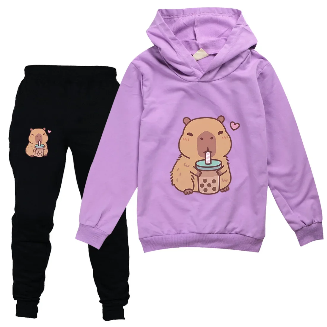 Cartoon Capybara Clothes Kids Funny Capibala Hoodie Pants 2pcs Set Toddler Girls Outfits Boys Autumn Tracksuit Children's Sets
Cartoon Capybara Clothes Kids Funny Capibala Hoodie Pants 2pcs Set Toddler Girls Outfits Boys Autumn Tracksuit Children's Sets