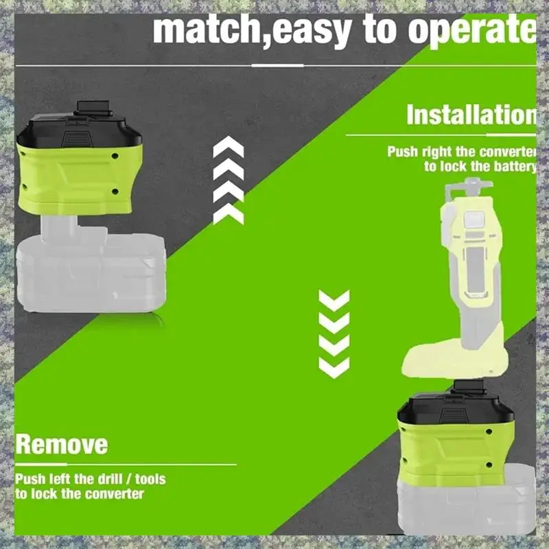 WON Battery Adapter Converter For Ryobi 18V Lithium Battery Converted To For Ryobi 12V Power Tools Power Tool Accessories
WON Battery Adapter Converter For Ryobi 18V Lithium Battery Converted To For Ryobi 12V Power Tools Power Tool Accessories