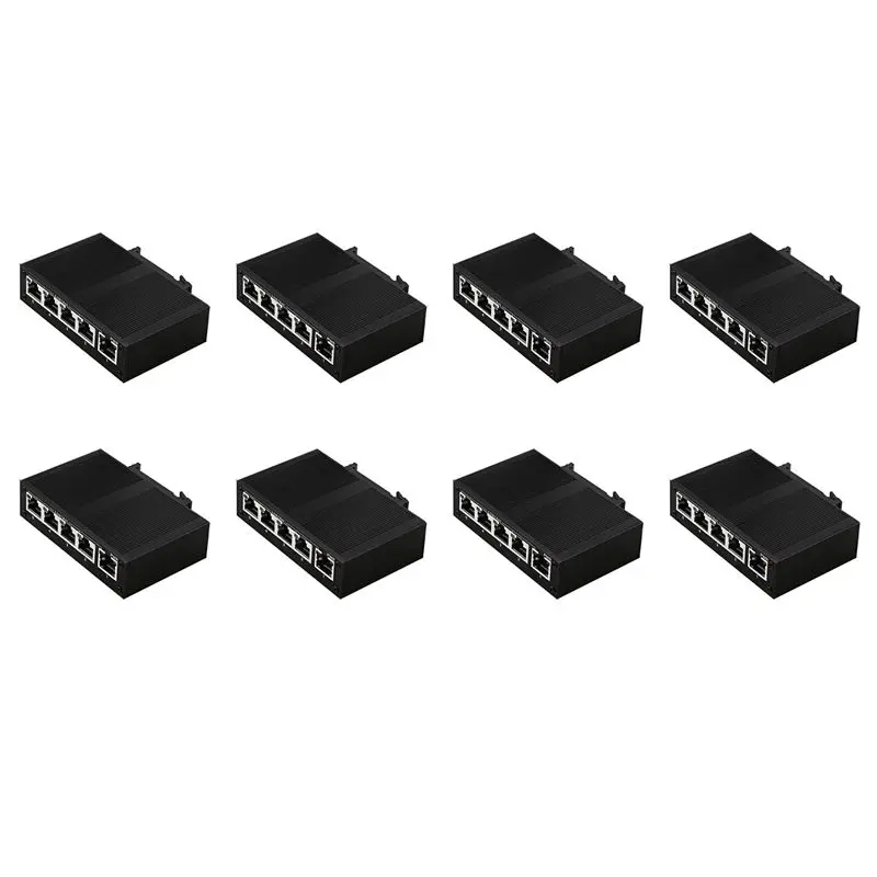Эффективный 8-портовый 100 Мбит/с промышленный сетевой коммутатор Ethernet, неуправляемый, для монтажа на DIN-рейку, промышленный сетевой сплиттер
Эффективный 8-портовый 100 Мбит/с промышленный сетевой коммутатор Ethernet, неуправляемый, для монтажа на DIN-рейку, промышленный сетевой сплиттер