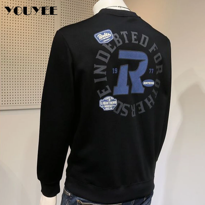 Sweatshirts Men's Autumn Winter New Fashion R Letter Hoodies Slim Fit Long Sleeve T-shirt Pullover Trendy Handsome Casual Top
Sweatshirts Men's Autumn Winter New Fashion R Letter Hoodies Slim Fit Long Sleeve T-shirt Pullover Trendy Handsome Casual Top