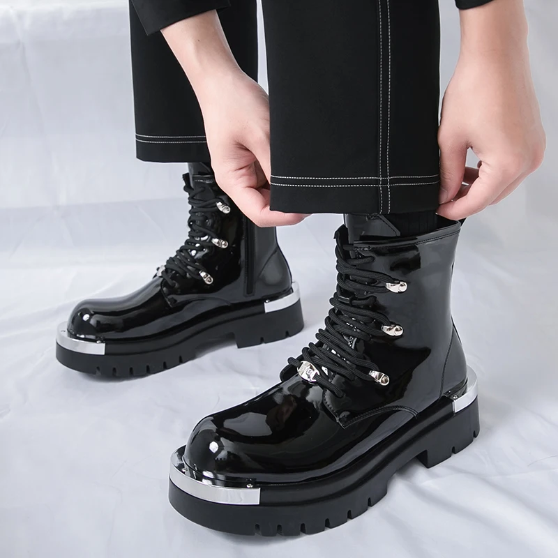 Men Black High Top Boots Are Fashionable Comfortable Classic Casual Size 38-46
Men Black High Top Boots Are Fashionable Comfortable Classic Casual Size 38-46