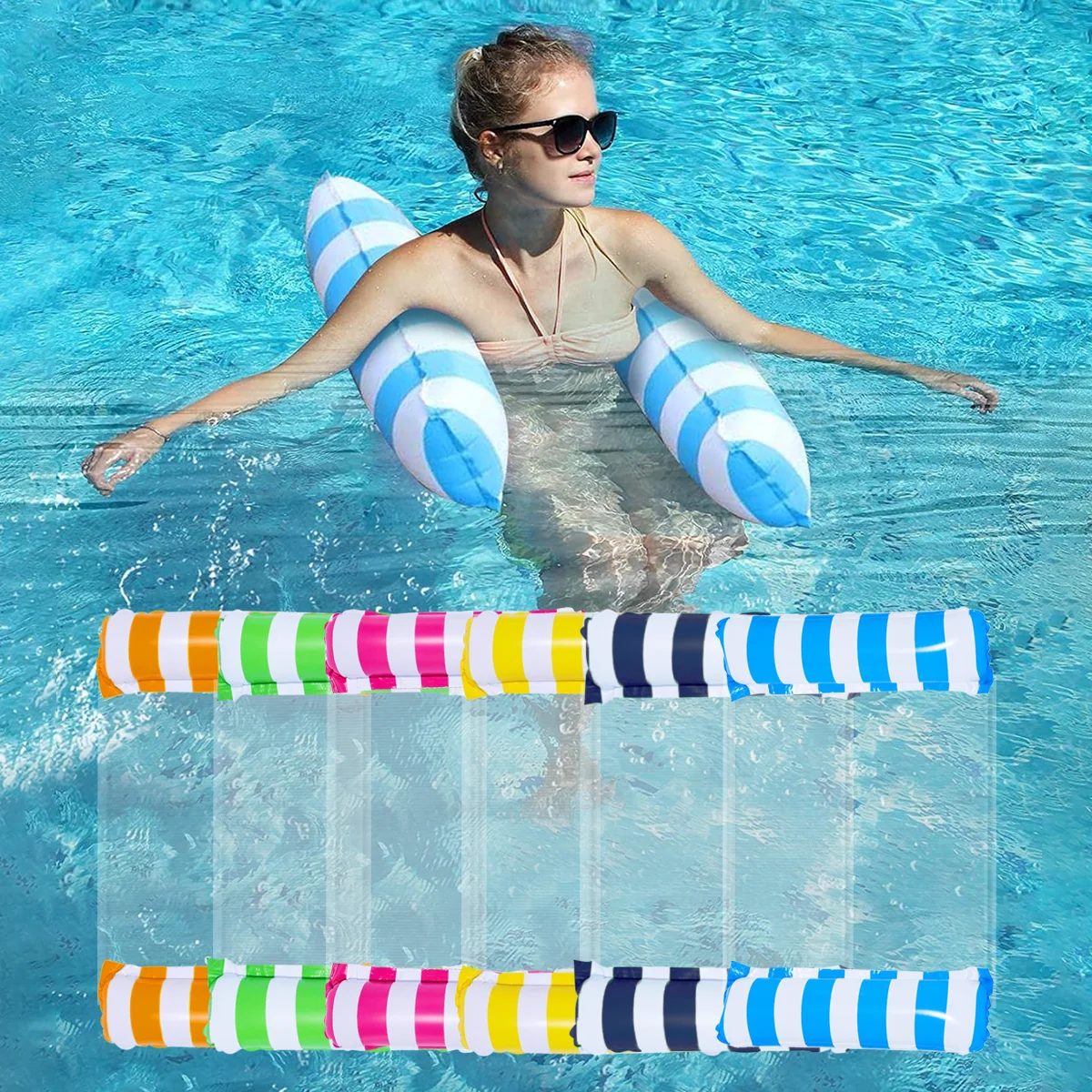 Water Hammock Foldable Lounge Chair,Suitable for Swimming Pool Parties and Beach Leisure Floating Beds with Net Backrest
Water Hammock Foldable Lounge Chair,Suitable for Swimming Pool Parties and Beach Leisure Floating Beds with Net Backrest
