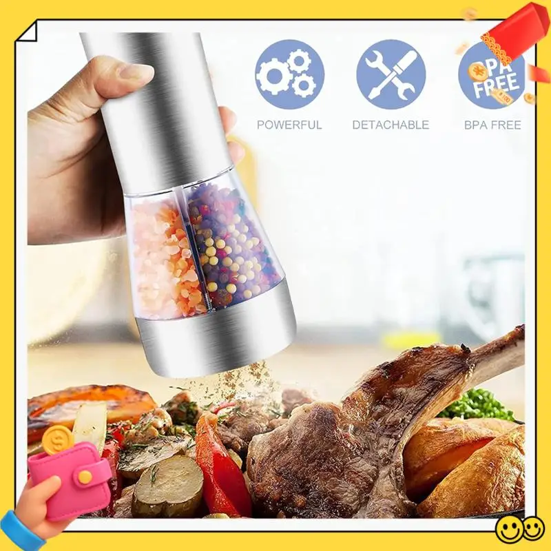 A89Q-Electric Salt And Pepper Grinder Set, Refillable 2 In 1 Electric Salt And Pepper Grinder With Adjustable Coarseness Easy To
A89Q-Electric Salt And Pepper Grinder Set, Refillable 2 In 1 Electric Salt And Pepper Grinder With Adjustable Coarseness Easy To