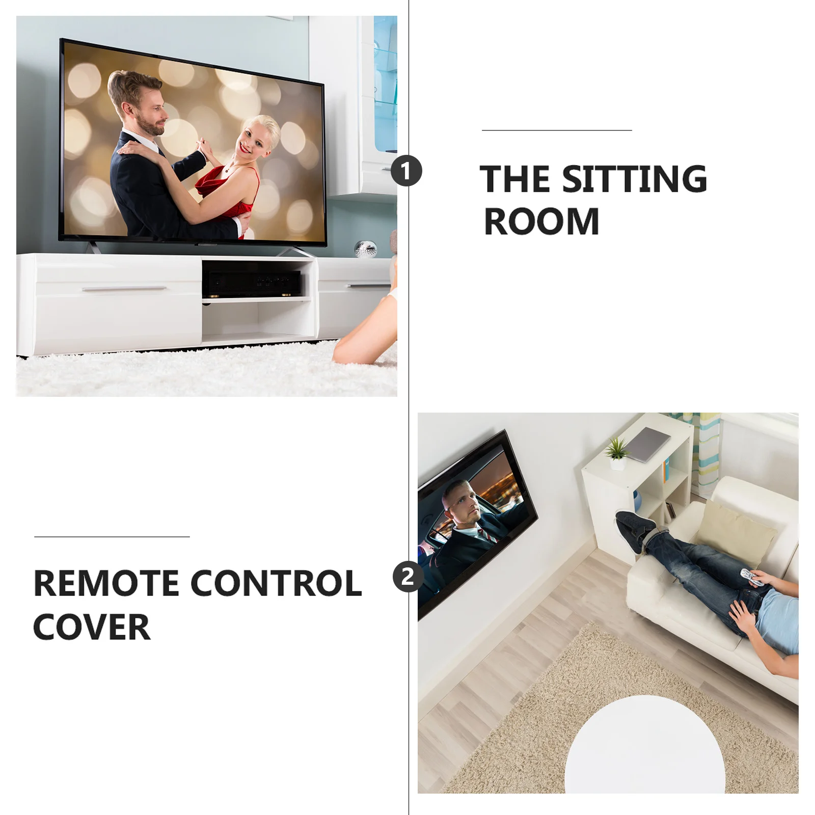 2Pcs Silicone Remote Cover Protective Case Replacement Soft Sleeve for Remote Control Accessories