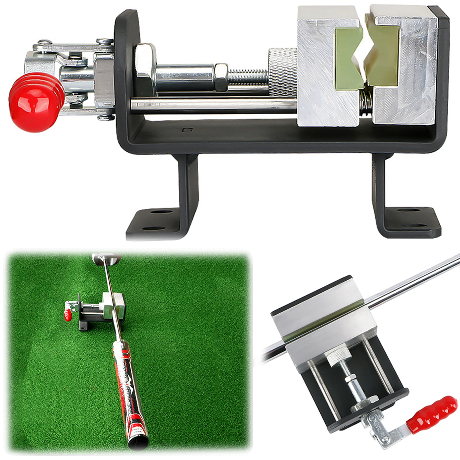 Golf Club Regrip Vise Golf Grip Replacement Tool Golf Club Shaft Clamp Golf Club Vise Clamp for Home Workshop
Golf Club Regrip Vise Golf Grip Replacement Tool Golf Club Shaft Clamp Golf Club Vise Clamp for Home Workshop