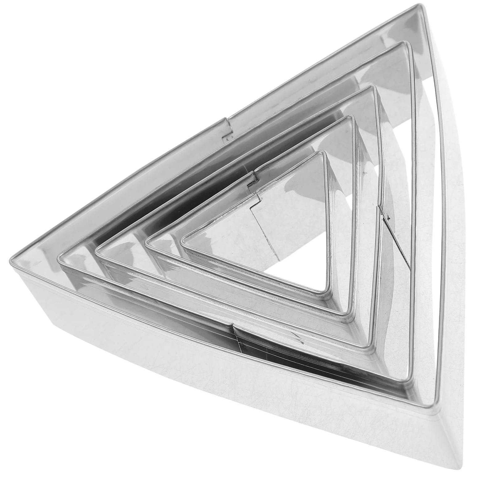 5Pcs Stainless Steel Triangle Baking Mold Set Fixed Shape Cake Ring for Mousse Chiffon Tart Baking Kitchen Supplies 
5Pcs Stainless Steel Triangle Baking Mold Set Fixed Shape Cake Ring for Mousse Chiffon Tart Baking Kitchen Supplies