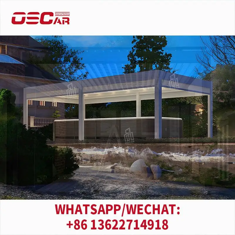 Modern Outdoor Garden Motorized Retractable Louvered Roof Waterproof Aluminum Pergola for Patio Terrace Backyard pergola
Modern Outdoor Garden Motorized Retractable Louvered Roof Waterproof Aluminum Pergola for Patio Terrace Backyard pergola