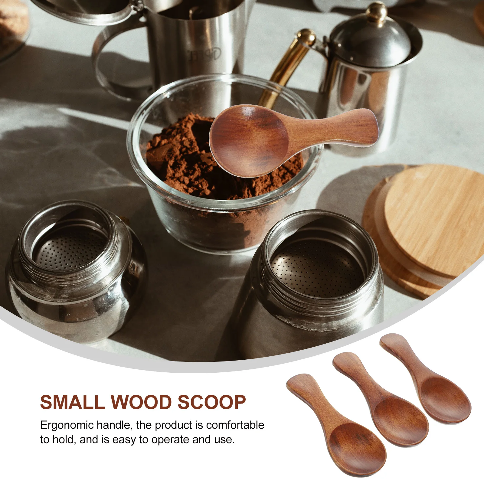 3Pcs Small Wooden Spoons Mini Wood Scoop for Dessert Coffee Baby Feeding Kitchen Tools Lightweight Safe
3Pcs Small Wooden Spoons Mini Wood Scoop for Dessert Coffee Baby Feeding Kitchen Tools Lightweight Safe