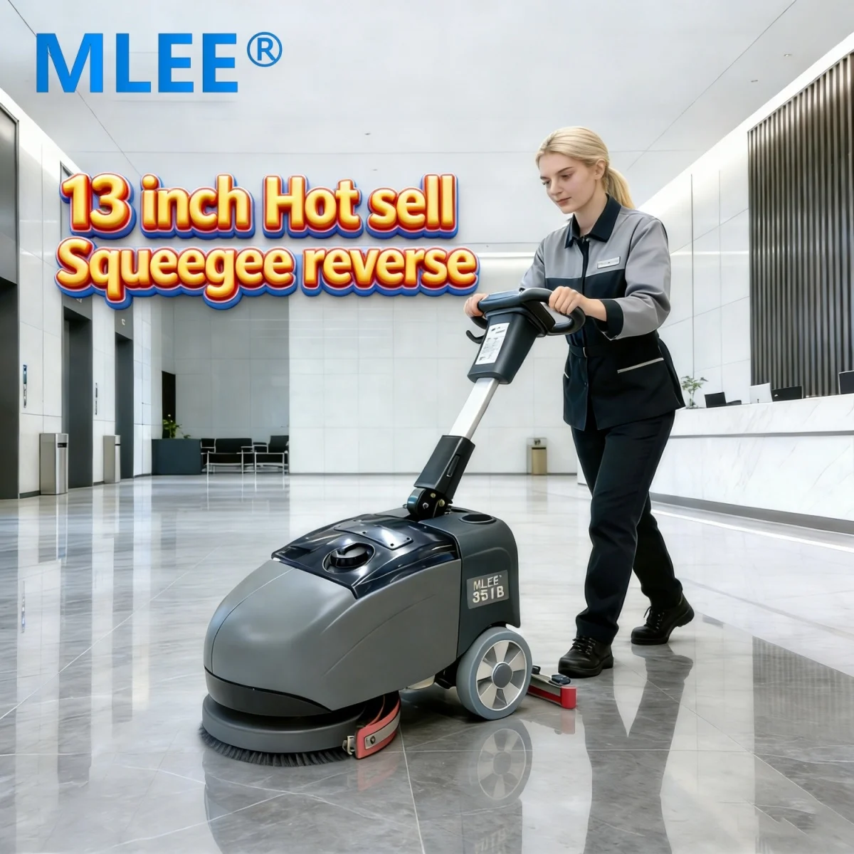 -351B Commercial Industrial Walk-Behind New Electric 13 Inch Floor Scrubber Dryer Battery Type MINI Floor Cleaning Machine
-351B Commercial Industrial Walk-Behind New Electric 13 Inch Floor Scrubber Dryer Battery Type MINI Floor Cleaning Machine