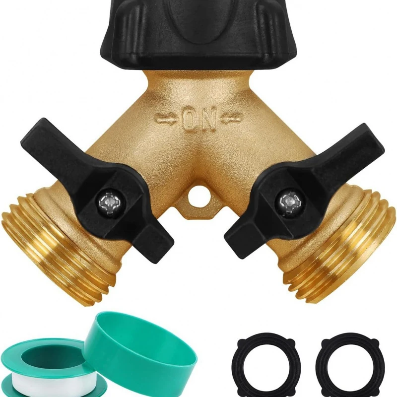 Garden Hose Distributor Bidirectional,Heavy-duty brass connector water distributor,Y Type flow divider 2 Valve
Garden Hose Distributor Bidirectional,Heavy-duty brass connector water distributor,Y Type flow divider 2 Valve