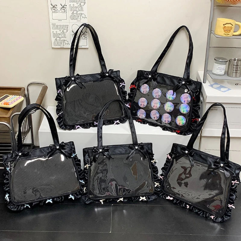 Preppy Bow Decor Anime Messenger Bag Large Capacity Women Daily Shoulder Crossbody Handbag
Preppy Bow Decor Anime Messenger Bag Large Capacity Women Daily Shoulder Crossbody Handbag