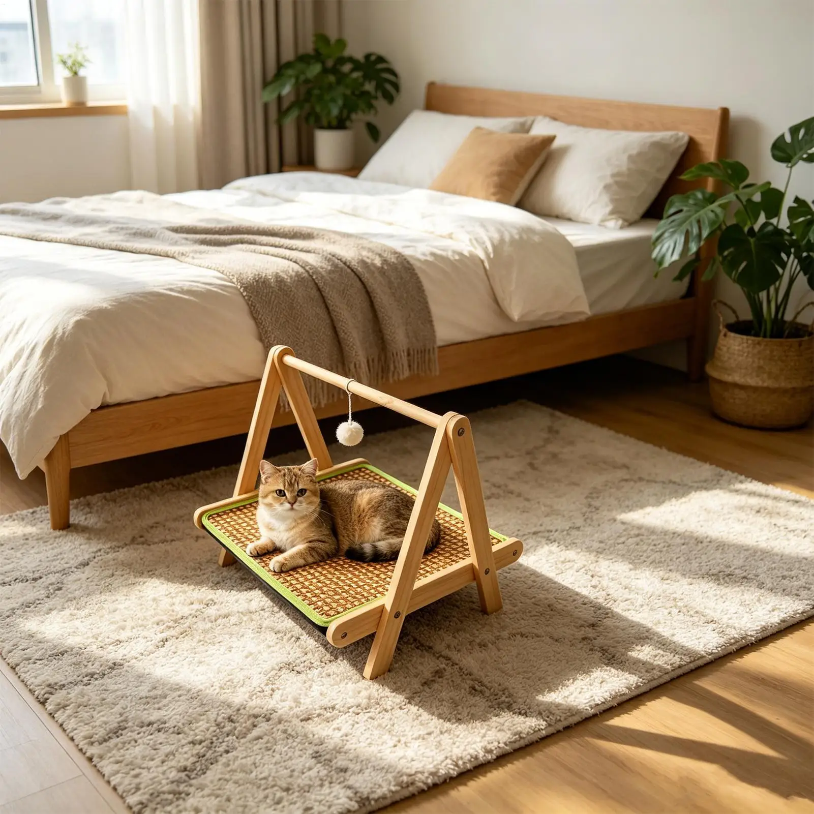Cat Scratcher Bed Interactive Pet Lounger With Teaser Ball Scratch Pad For Cats For Small Large Kitten Playing Exercise Climbing
Cat Scratcher Bed Interactive Pet Lounger With Teaser Ball Scratch Pad For Cats For Small Large Kitten Playing Exercise Climbing