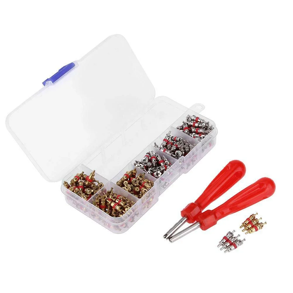 242Pcs Car A/C Air Conditioning R134a Valve Core Assortment+Remover Spool for Wheels Tire Repair Tool Kit Set
242Pcs Car A/C Air Conditioning R134a Valve Core Assortment+Remover Spool for Wheels Tire Repair Tool Kit Set