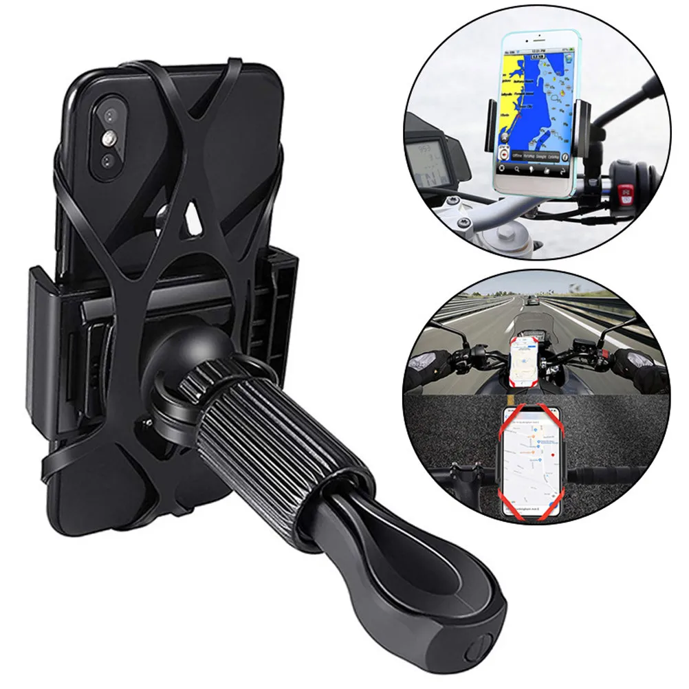 Bike Mobile Phone Bracket Black Stable Silicone Non-Slip Scratch-Resistant 360 Degree Rotating Motorcycle Bicycle Navigate
Bike Mobile Phone Bracket Black Stable Silicone Non-Slip Scratch-Resistant 360 Degree Rotating Motorcycle Bicycle Navigate
