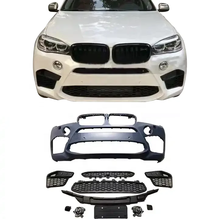 Hot Selling PP Material Car Bumper for X6 F16 2014-2019 Upgrade X6M Style Front Bumper Car Bodykit
Hot Selling PP Material Car Bumper for X6 F16 2014-2019 Upgrade X6M Style Front Bumper Car Bodykit