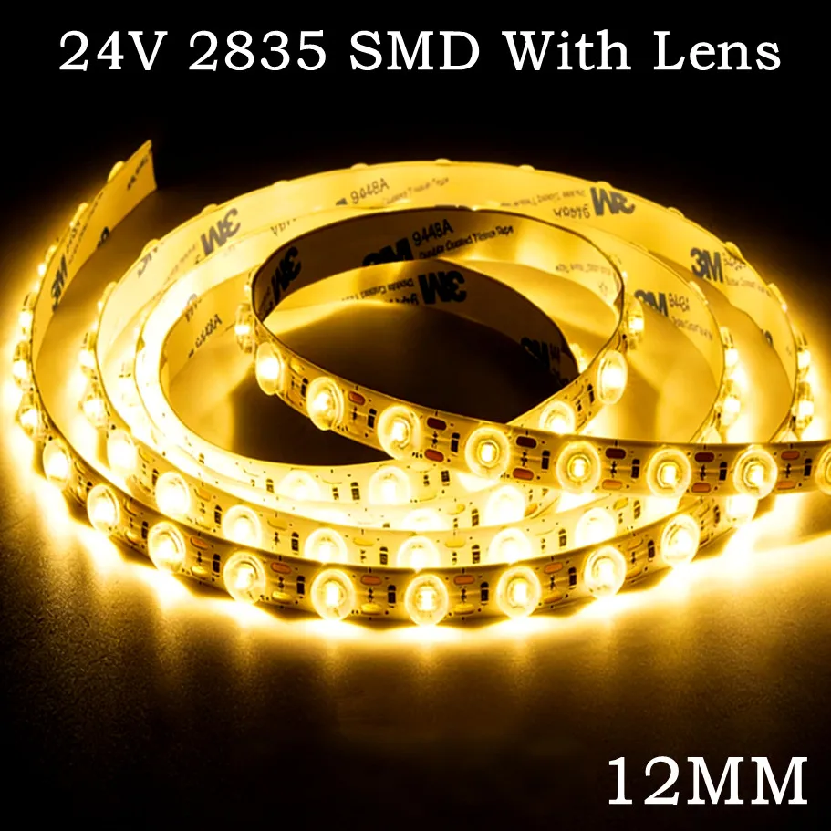 12MM 2835 LED Strip Light With Lens 48LEDs/M 24V Flexible Light Strip Adehesive Tape Living Room Lighting Mirror Lamp Home Decor
12MM 2835 LED Strip Light With Lens 48LEDs/M 24V Flexible Light Strip Adehesive Tape Living Room Lighting Mirror Lamp Home Decor