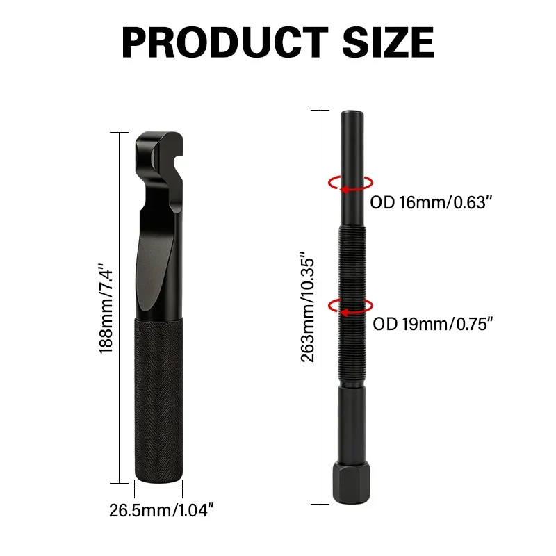 Clutch Puller Remove Tool Primary Drive 2870506 PP3078 15-878 30260 Replacement for Polaris 1985-2016
Clutch Puller Remove Tool Primary Drive 2870506 PP3078 15-878 30260 Replacement for Polaris 1985-2016