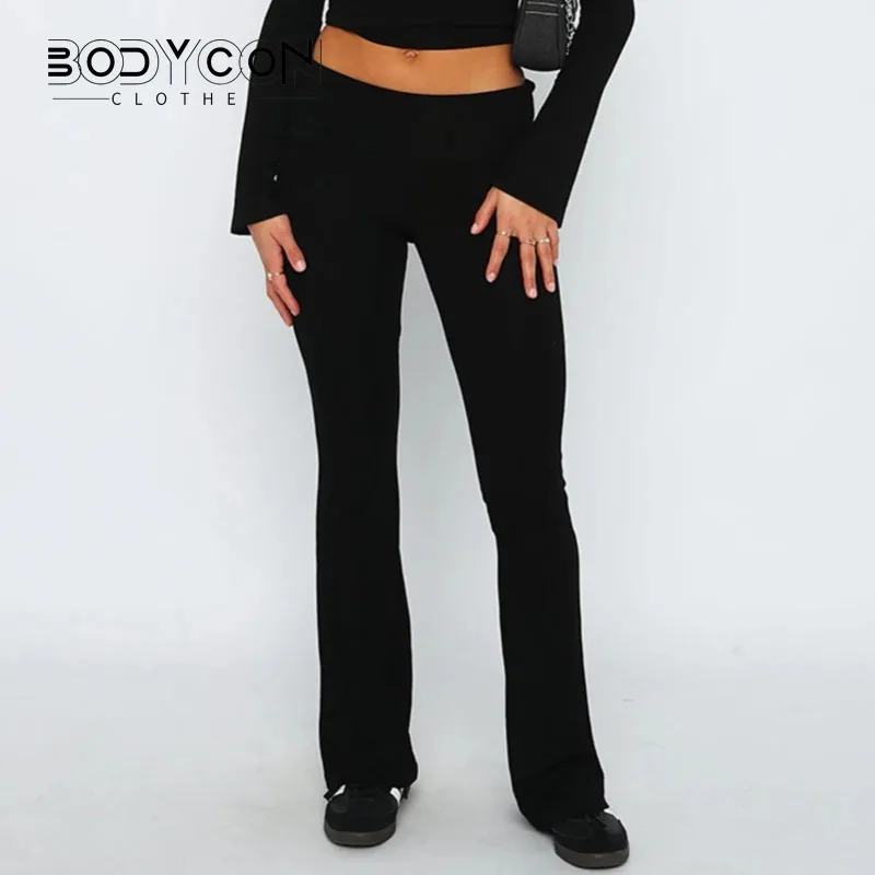 Bodycon Women's Solid Pants Slim Fitting High Waisted Streetwear Casual Flare Pants Women Clothes Full Length Capris Trousers
Bodycon Women's Solid Pants Slim Fitting High Waisted Streetwear Casual Flare Pants Women Clothes Full Length Capris Trousers